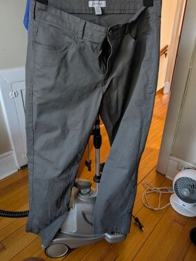 Calvin Klein Men's Charcoal Gray Chinos
